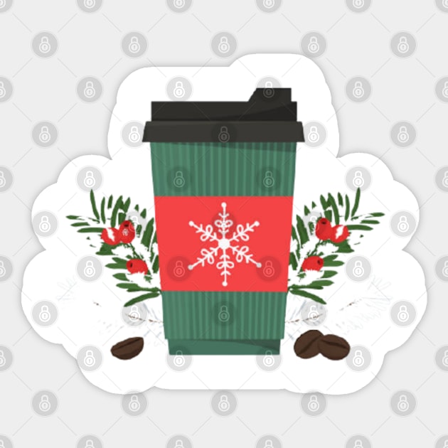 Coffee christmas Sticker by nour-trend